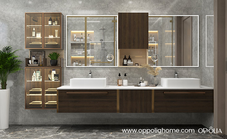 Double Bathroom Vanity with Sink OBV22-SW