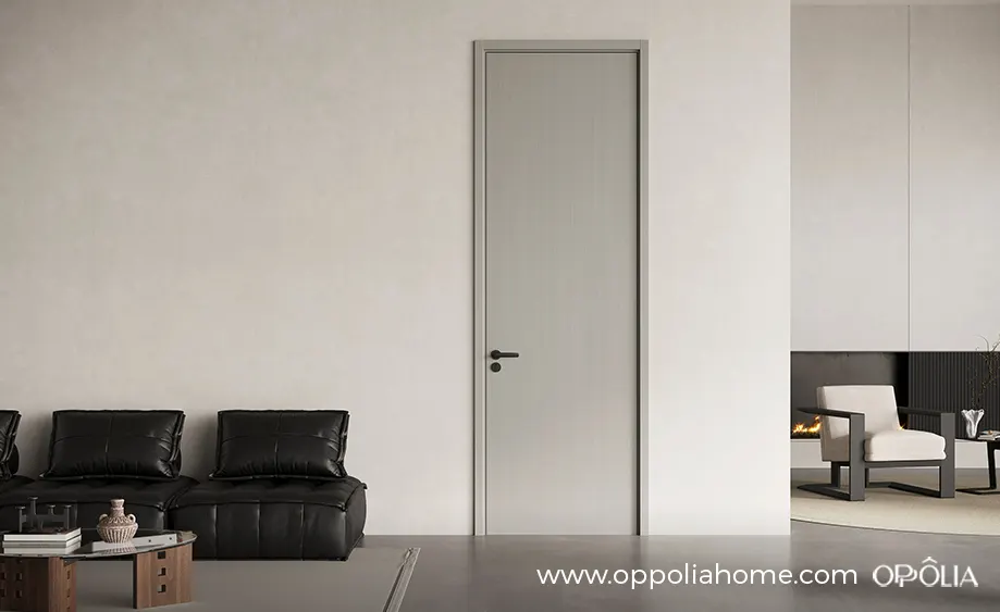 Gray Flat Interior WPC Door - YDM001D