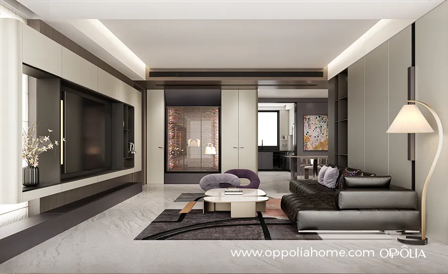 Como Series Modern Beige and Walnut Whole-House Design