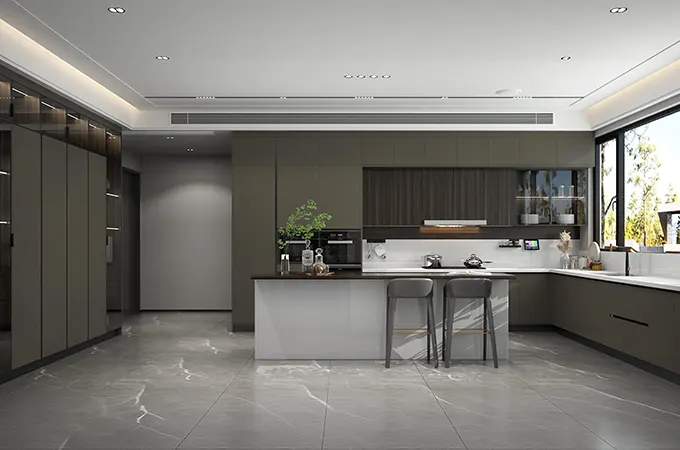 Luxury Dark Gray Custom Cabinetry Project in Accra, Ghana