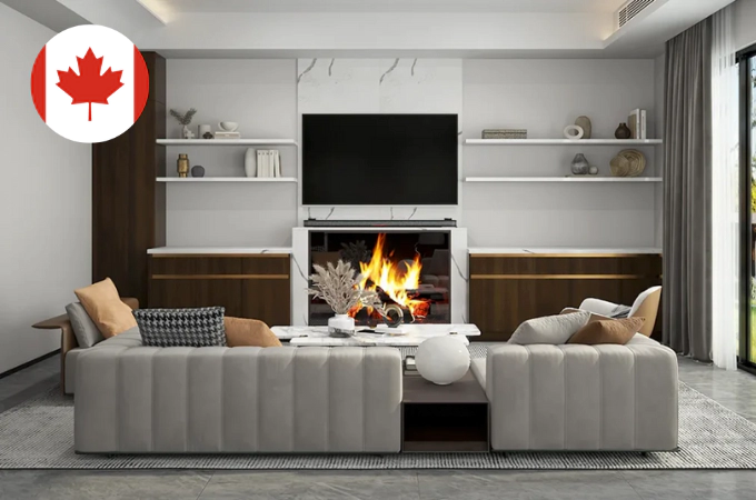 Modern White Whole-house&nbsp;Customization Home Case, Toronto, Canada